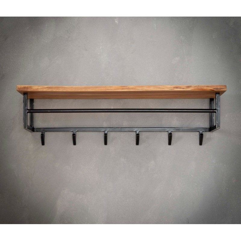 ZI Coat rack edge 6 hooks hat shelf